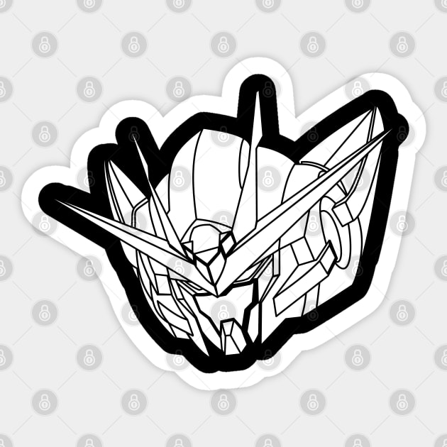 GN00 white Sticker by garistipis